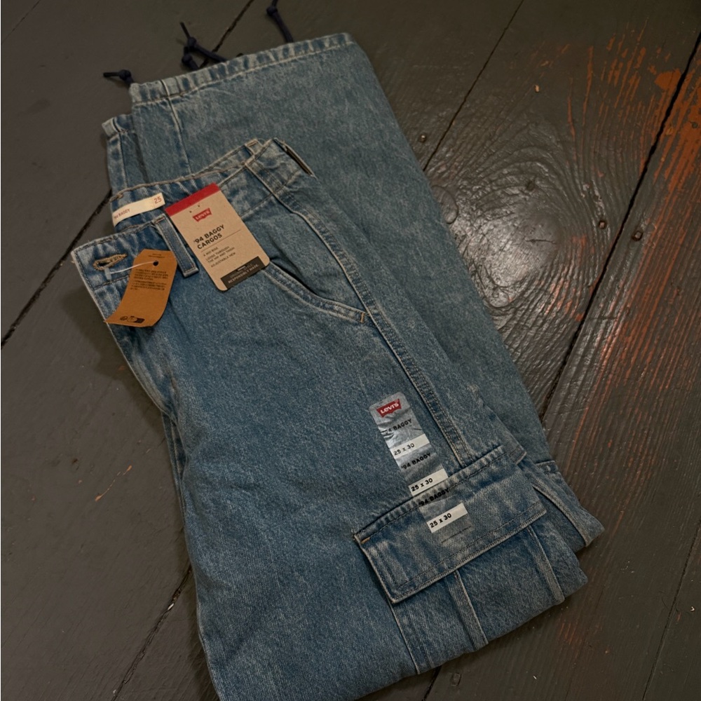 Levi's Light Blue '94 Baggy Cargo Jeans